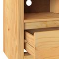 vidaXL TV skrinka Drammen Dub 99 x 43 x 55 cm Borovicový masív