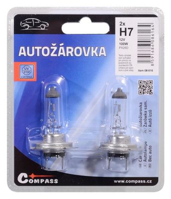 Žiarovka 12 V H7 100 W PX26d blister 2 ks