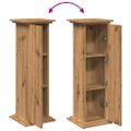 vidaXL Stojan na monitor s policou dub artisan 31x30x90 cm komp. drevo