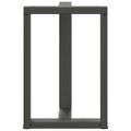vidaXL Nohy k jedálenskému stolu v tvare T, 2 ks, antracitové, 50x35x(72-73) cm, oceľ