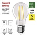 LED žiarovka Filament A60 / E27 / 5 W (75 W) / 1 060 lm / neutrálna biela