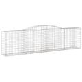 vidaXL Oblúkové gabiónové koše 10 ks 400x50x100/120cm pozinkov. železo