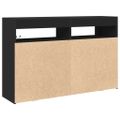 vidaXL Servírovacia skriňa Čierna 116 x 30 x 75 cm Kompozitné drevo