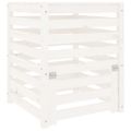 vidaXL Kompostér biely 63,5x63,5x77,5 cm masívne borovicové drevo