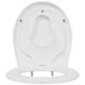 vidaXL WC sedadlo Biela 47 x 37 x 4 cm Duroplast