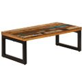 vidaXL Konferenčný stolík 100x50x35 cm, recyklovaný masív a oceľ