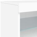 vidaXL Komoda s LED svetlami biela 41x37x67 cm