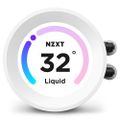 NZXT vodní chladič Kraken 360 ELITE RGB / 3x120mm RGB fan / 4-pin PWM / LCD disp. / 6 let / bílý Vodní chladic, pro CPU, pro Intel i AMD, LCD displej, 3× 120mm ventilátor, socket 1700, 1200, 115x, AM5, AM4, 4pin PWM, RGB, 6 le