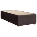 vidaXL Posteľ boxspring s matracom Tmavohnedá 90 x 200 cm Látka