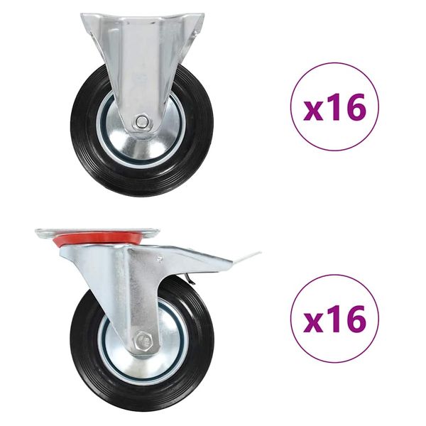 vidaXL Kolieska 32 ks 160 mm