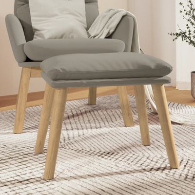 vidaXL Podnožka bledosivá 45x29,5x35 cm zamatová