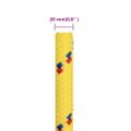 vidaXL Lodné lano žlté 20 mm 25 m polypropylén