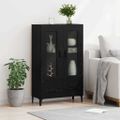 vidaXL Highboard Čierny dub 70 x 31 x 115 cm