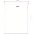 vidaXL Vonkajšia zatemňovacia roleta 205 (Š) x 230 (V) cm modrá HDPE