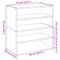 vidaXL Stojany na topánky 2 ks stohovateľné dub sonoma 60x30x30,5 cm