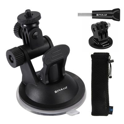 Sklenený držiak do auta Puluz pre športové kamery (vrátane Osmo Action 5 Pro, Insta360 X5)