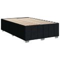 vidaXL Boxspring posteľ s matracom čierna 120x190 cm látka
