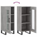 vidaXL Komoda sivý dub sonoma 34,5x34x90 cm spracované drevo