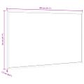 vidaXL Magnetická biela tabuľa s rámom z masívneho borovicového dreva 80x55 cm