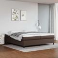 vidaXL Posteľný rám s boxspringom hnedý 200x200 cm umelá koža