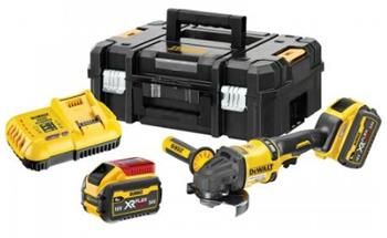 Dewalt 54 V XR FLEXVOLT 125 mm úhlová bruska, 2300 W / 9000 ot./min, elektronická spojka a brzda, 2,2kg
