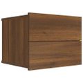 vidaXL Nočné stolíky 2 ks hnedý dub 40x30x30 cm spracované drevo