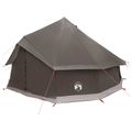 vidaXL Tipi stan 8-miestny Hnedá Šedá Polyester a oceľ