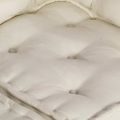 vidaXL 2-miestna modulárna pohovka krémová 140x70x36 látková