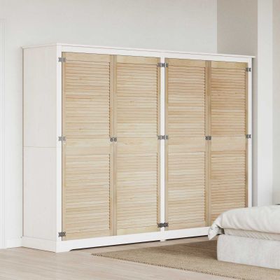 vidaXL Skříňové dvere s dverami 4 pcs Prírodná 170 x 2,1 x 59,5 cm