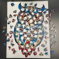 Drevené puzzle Kruzzel 24551 Sova