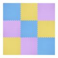 Ochranná puzzle podložka MP10 žltá-modrá-fialová