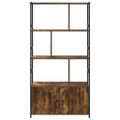 vidaXL Regál na knihy 80 x 30 x 155,5 cm Kompozitné drevo Dymová dub