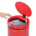 vidaXL Automatický odpadkový kôš, senzor 80 l, uhlíková oceľ, červený