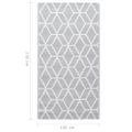 vidaXL Vonkajší koberec ARAKIL sivý 160x230 cm PP