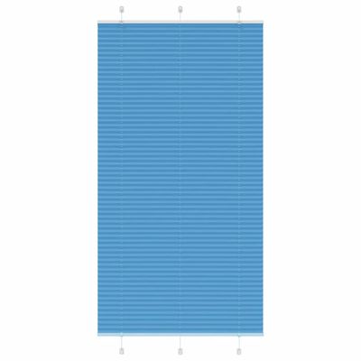 vidaXL Plisovaná roleta modrá 105x200 cm, šírka látky 104,4 cm, polyester