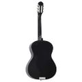 vidaXL Klasická gitara pre začiatočníkov čierna 4/4 39" lipové drevo