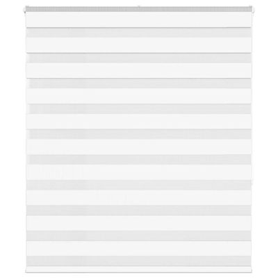 vidaXL Zebra roleta biela 130x150 cm šírka látky 125,9cm polyester