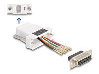 D-Sub 15 pin female to RJ45 female Assem