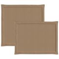 vidaXL Sedadlové a zadné vankúše Polyester Sivohnedá 47 x 45 x 2 cm