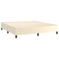 vidaXL Boxspring posteľ s matracom krémová 160x200 cm umelá koža