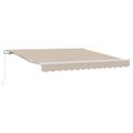 vidaXL Sklopná markíza Béžová 300 x 250 x 165 cm Polyester a hliník