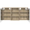 vidaXL Set kabinetov do kúpeľne 3 ks 126 x 16 x 62.5 cm