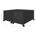 vidaXL Konferenčný stolík lesklý čierny 75x75x38 cm drevotrieska