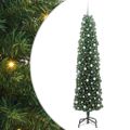 vidaXL Umelý vianočný stromček Zelená 240 cm PVC, oceľ a plast