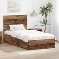 vidaXL Rám postele Staré drevo 100 x 200 cm Kompozitné drevo
