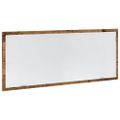 vidaXL Kúpeľňové zrkadlo s LED staré drevo 100x8,5x37 cm