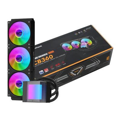 Vodou chladený chladič procesora DarkFlash CB360 (čierny)