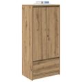 vidaXL skriňa so zásuvkou Dub Artisan 55,5x34x119,5 cm Umelecké drevo