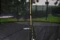 Trampolína G21 SpaceJump 430 cm, čierna, s ochrannou sieťou + schodíky zadarmo