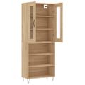 vidaXL Vysoká skrinka dub sonoma 69,5x34x180 cm spracované drevo